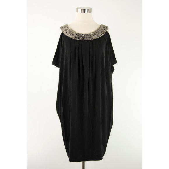 Valerie Bertinelli Dresses & Skirts - Valerie Bertinelli Black Beaded Dress 6